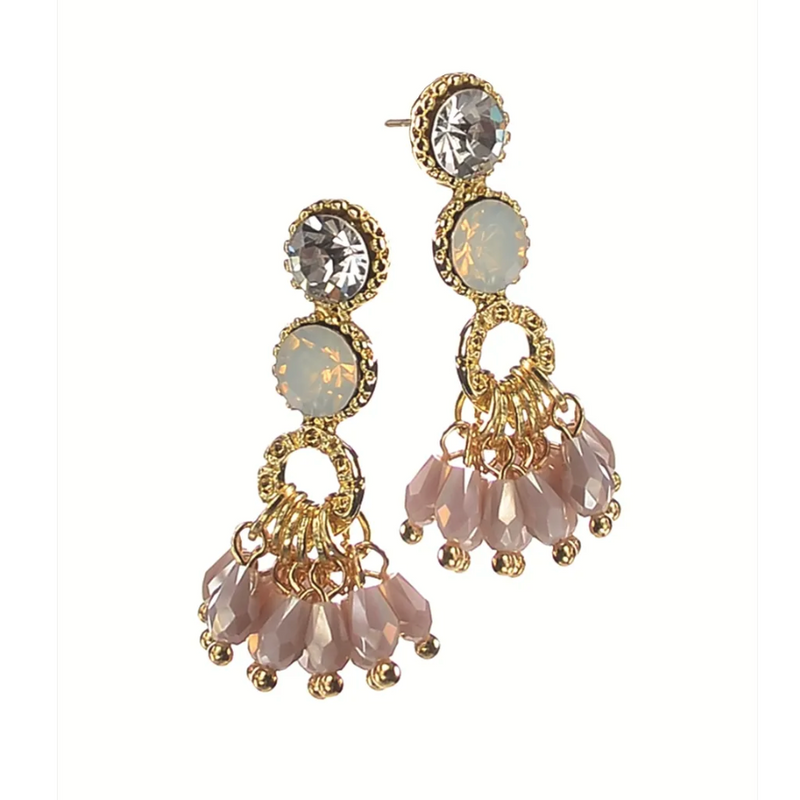 Vintage Style Cluster Earrings