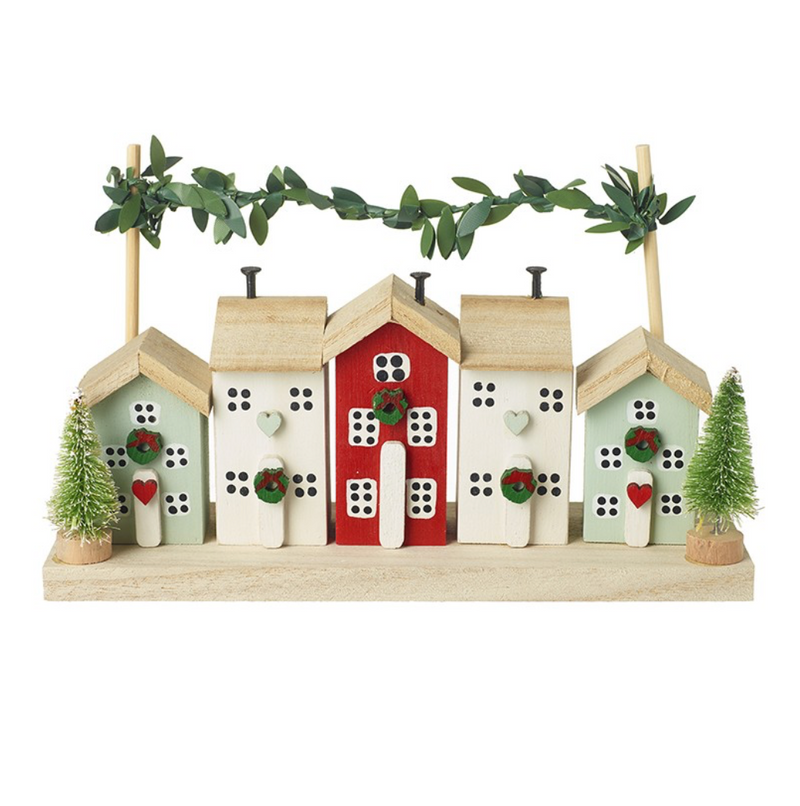 Festive Wooden Houses