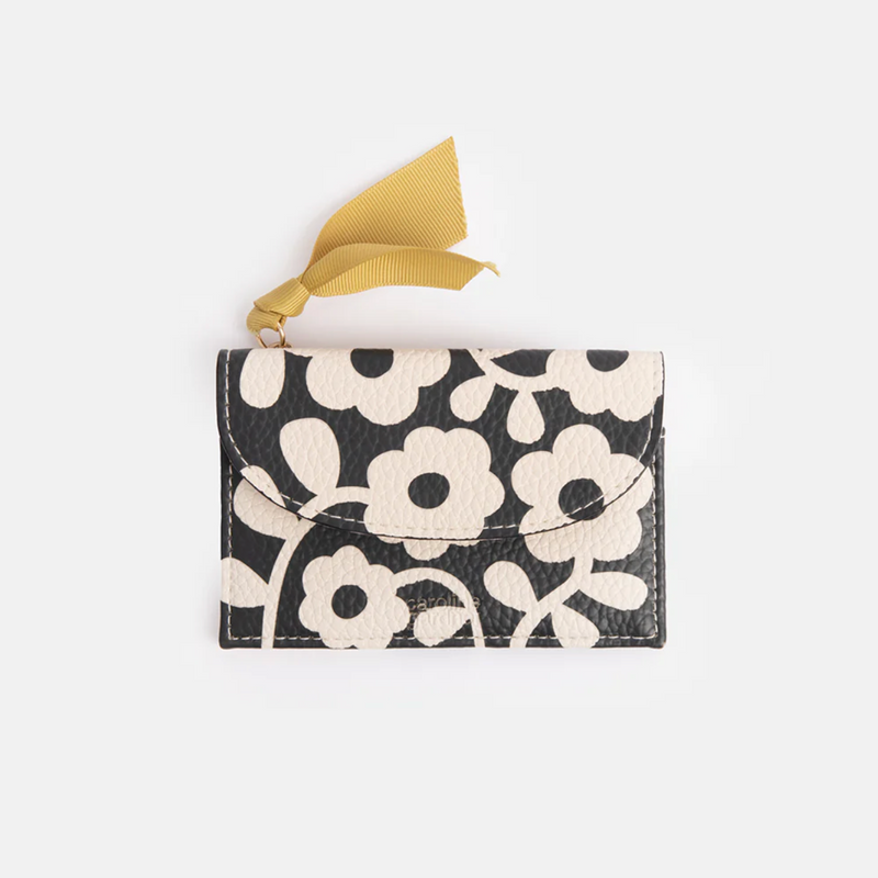 Mono Floral Card Holder Coin Purse