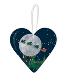 Welsh Ceramic Christmas Hanging Hearts