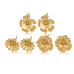 Sandrine Multi Pack of Flower Stud Earrings