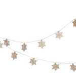 Wooden Snowflake Garland