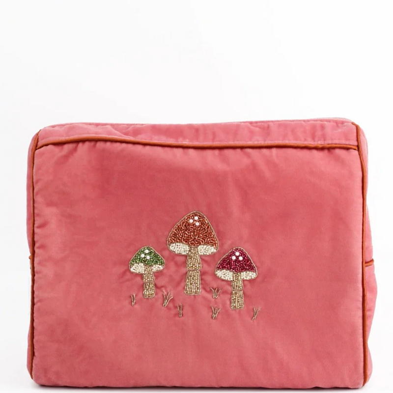 Velvet Mushroom Pouch