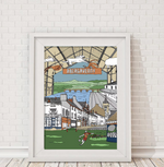 Colour illustrations of Welsh Towns