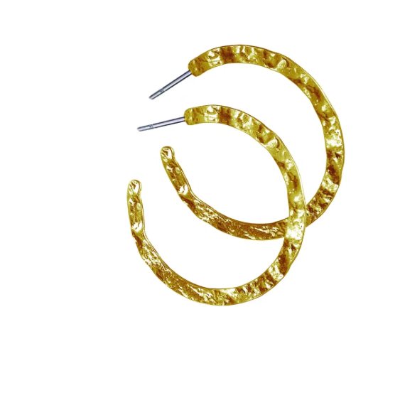 Slimline Hammered Hoops