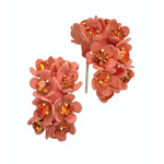 Vintage Style Demi Loop of Buds Earrings