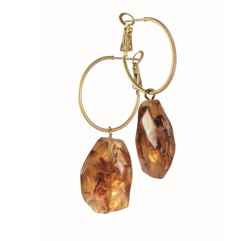 Facetted Acrylic Bead on Hook