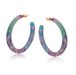 Austin Resin Statement Hoop Earrings