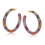 Austin Resin Statement Hoop Earrings