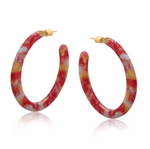 Austin Resin Statement Hoop Earrings