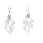 Siena Labyrinth Geometrical Dangle Earrings
