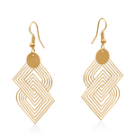 Siena Labyrinth Geometrical Dangle Earrings