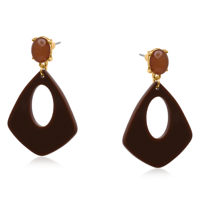 Min Geo Resin Earrings