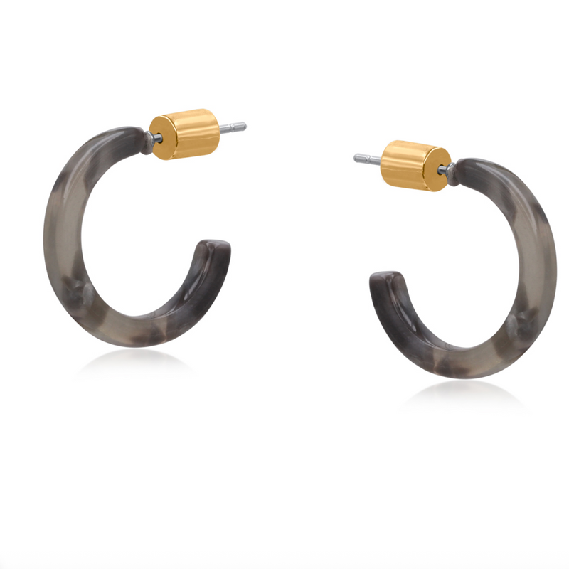 Annalise Petite Resin Hoop Earrings
