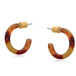 Annalise Petite Resin Hoop Earrings