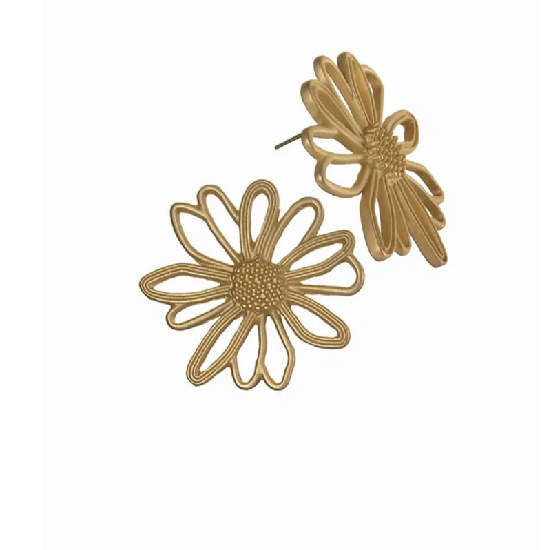 Wire flower burst studs