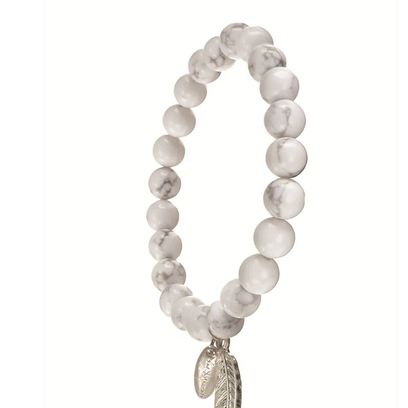 Purity white bead bracelet