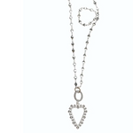 Bobbin Style Heart Frame Pendant