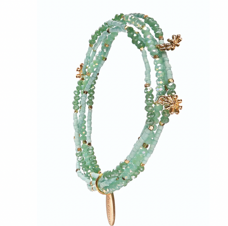 Multi Strand Sizzler Aqua Flow Bracelet