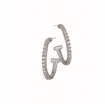 Hammerhead Hoops set with Sparkle