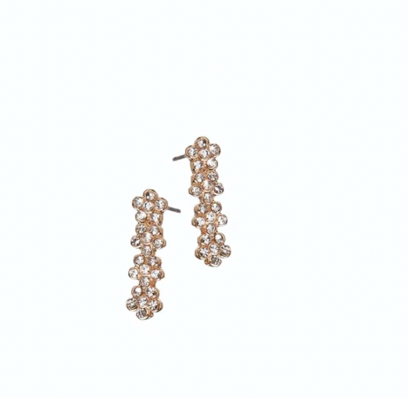 Quatro Daisy Chain Sparkle Studs