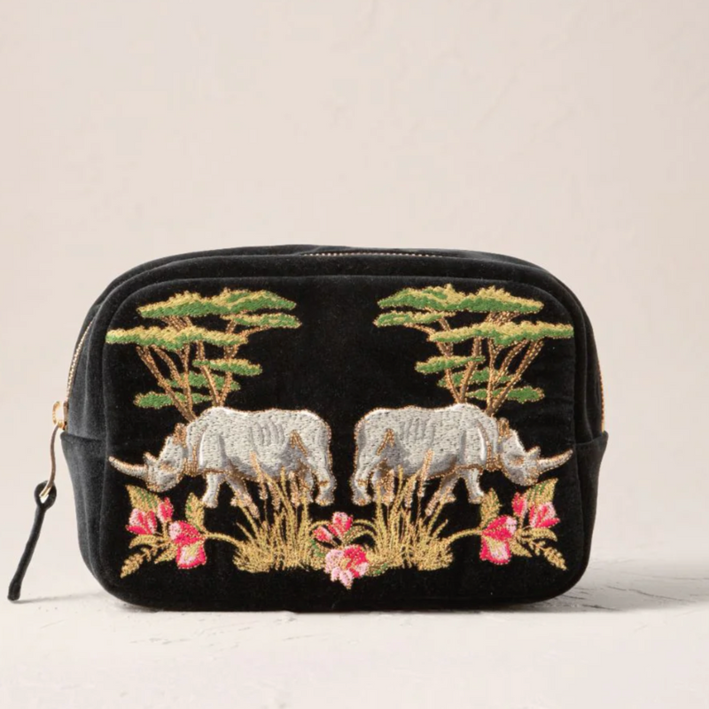 Elizabeth Scarlett Velvet Wild Rhino Charcoal