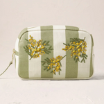 Elizabeth Scarlett Mimosa Stripe Cotton Pouches