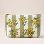 Elizabeth Scarlett Mimosa Stripe Cotton Pouches