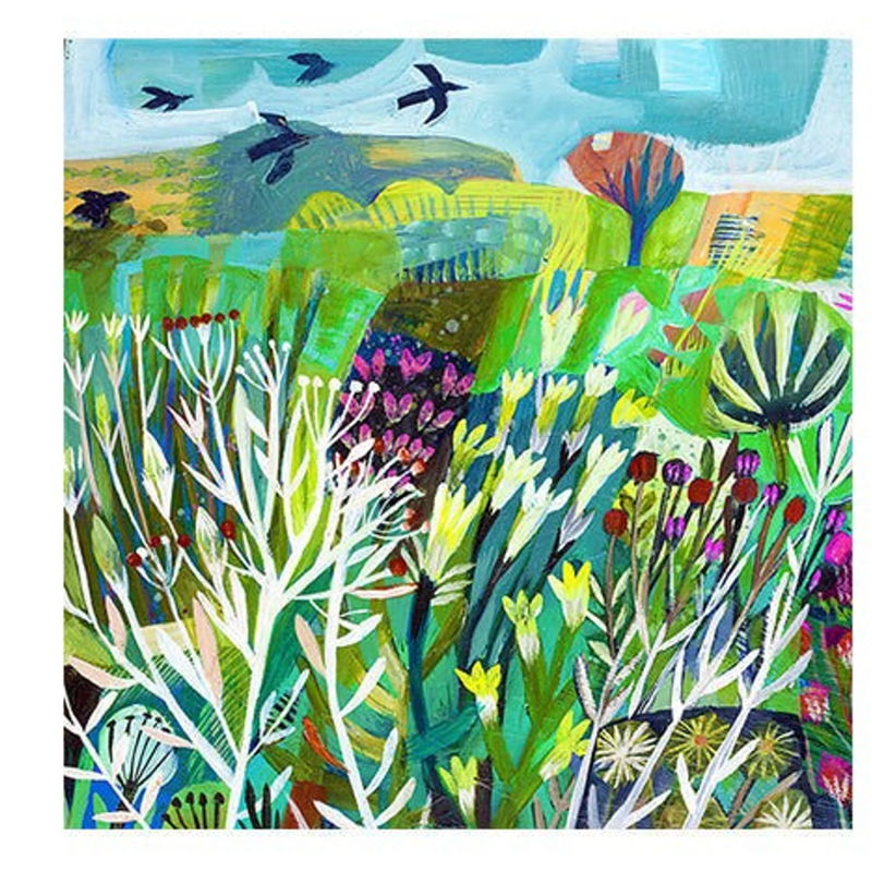 Flower Meadow by Este MacLeod Greeting Card