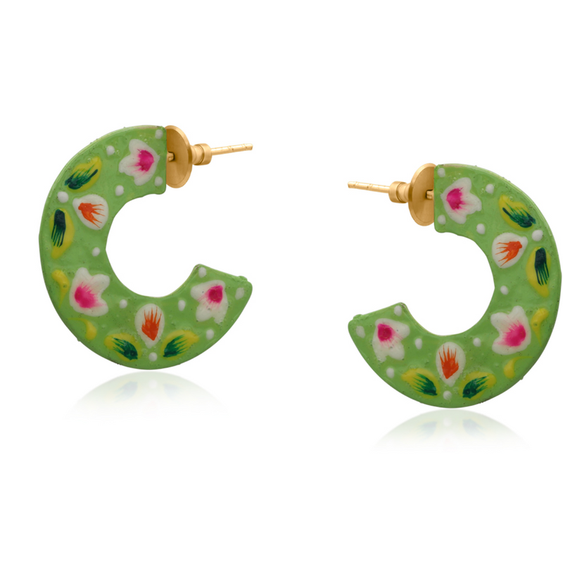 Pallavi Hand Painted Artisan Earrings