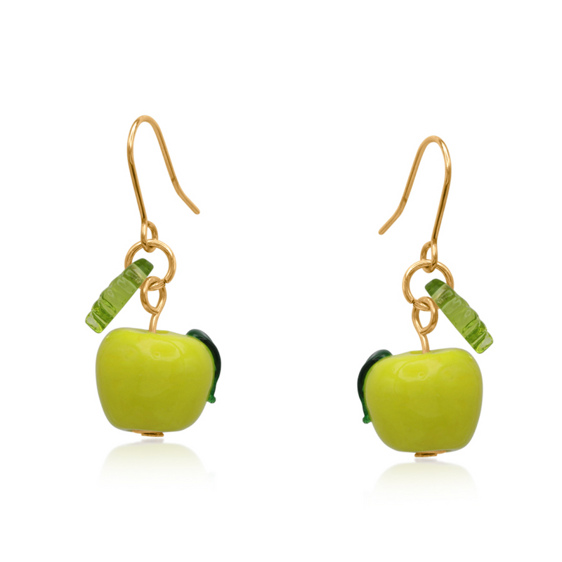 Apple Tiny Drop Earrings