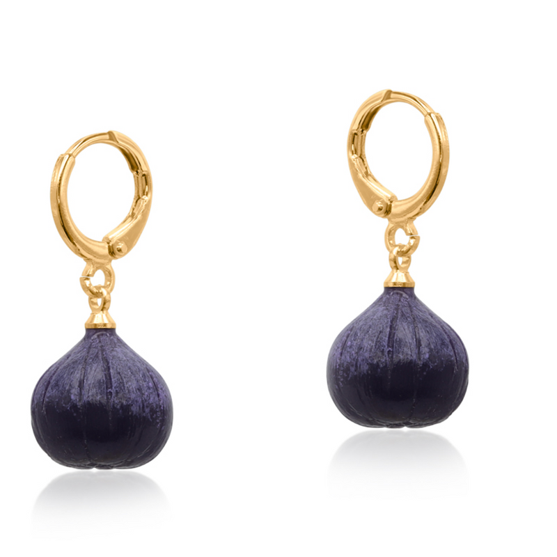 Fig Cornucopia Petite Hoop Earrings