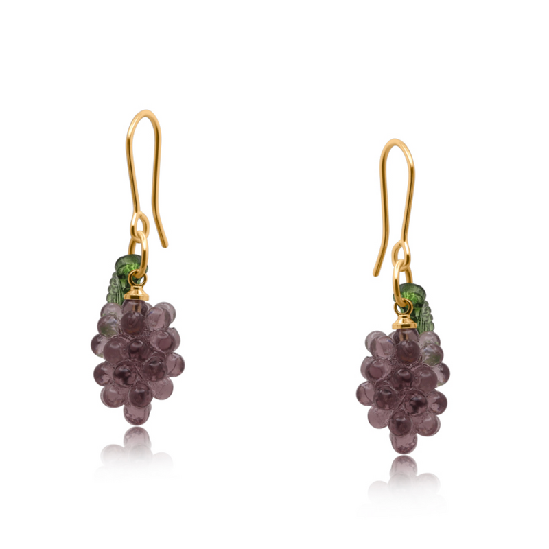 Dionysus Bunch Of Grapes Dangle Earrings