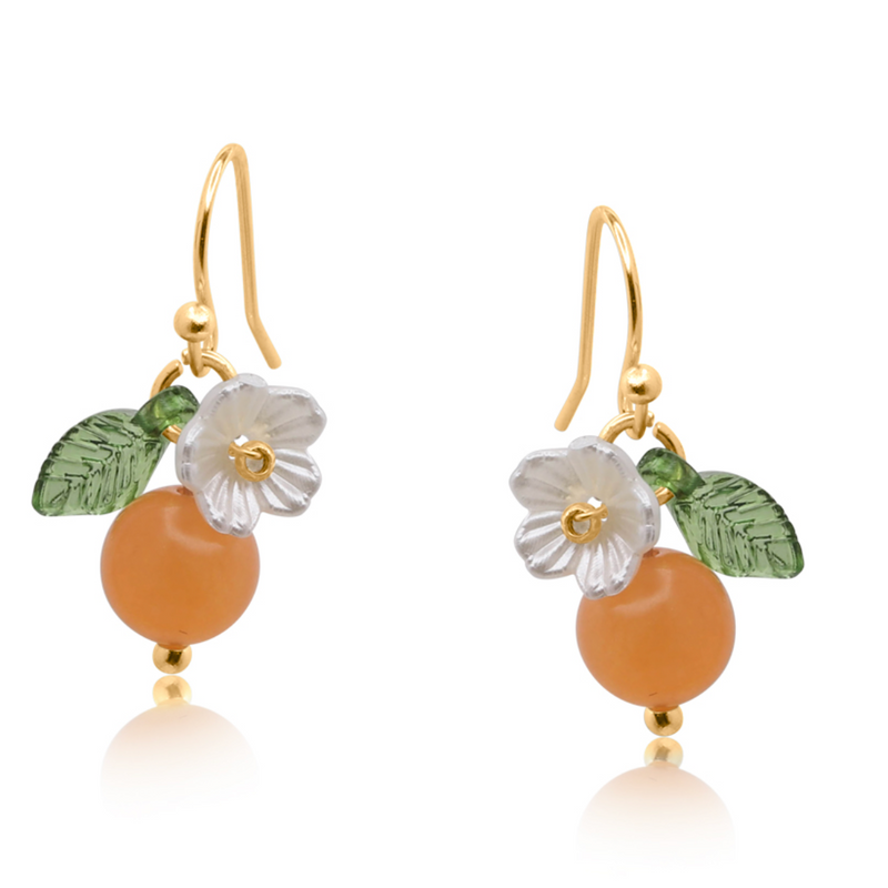 Marina Tangerine Fruits Drop Earrings