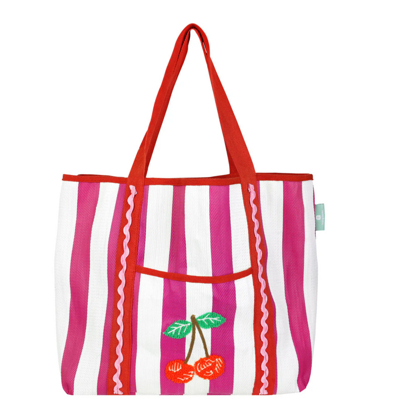 TALKING TOTES  TOTE BAG  CHERRY