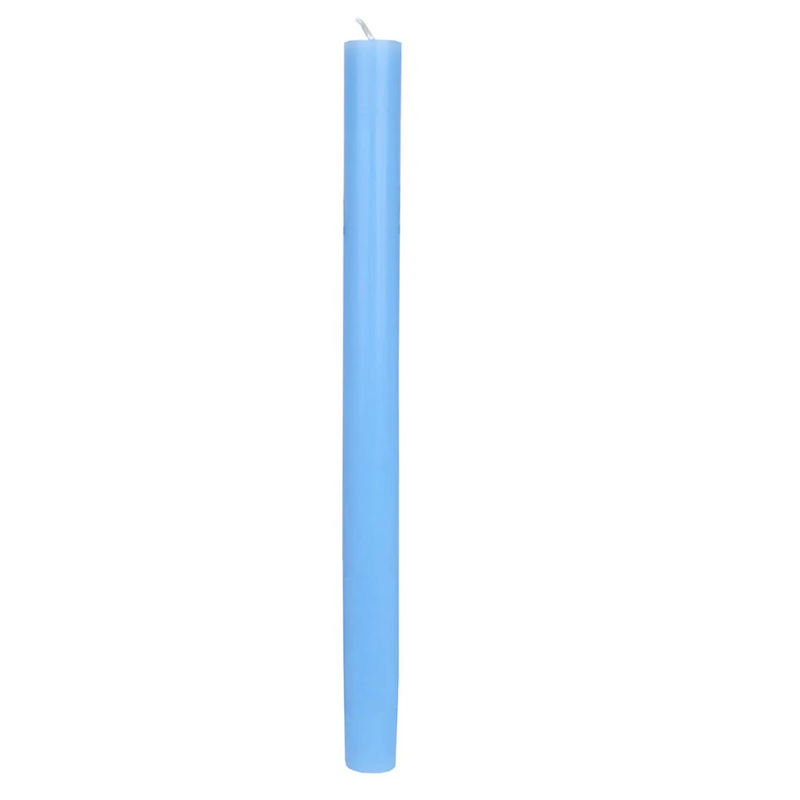 CANDLE SHOP  DINE IN COLOUR  DINNER CANDLE  BLUE  28CM