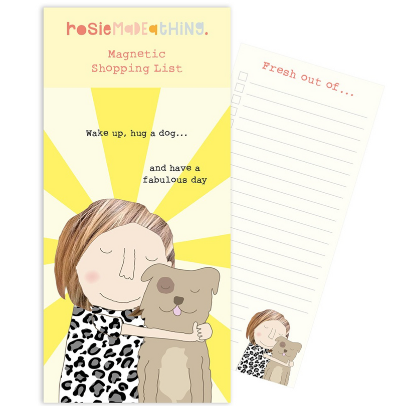 HUG A DOG MAGNETIC NOTEPAD