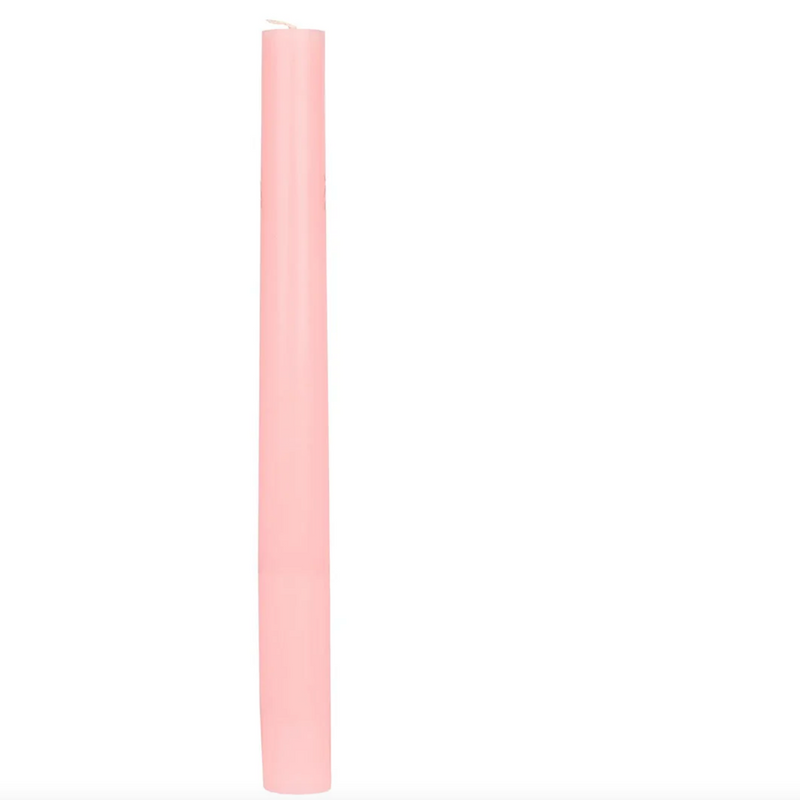 DINNER CANDLE  PINK 28CM