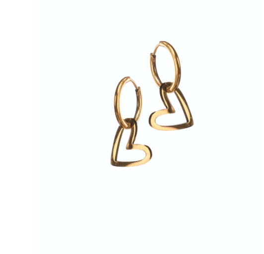 Heart Frame Hoops