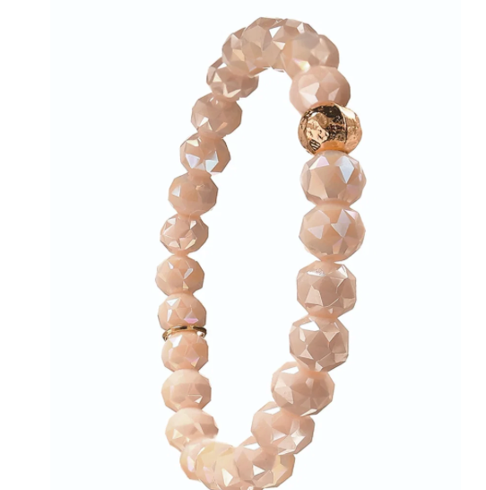 Opaque Facetted Crystal Bracelet