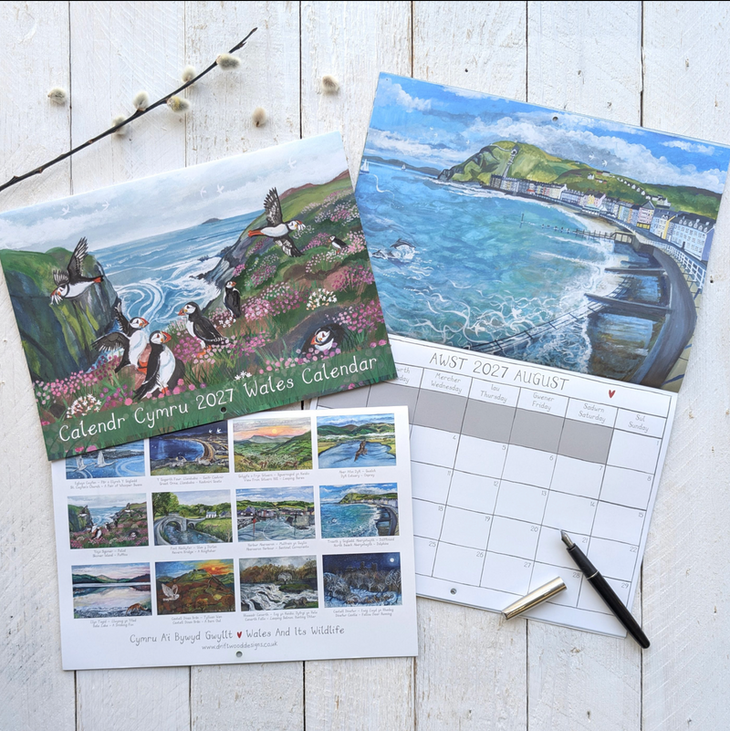 Calendr Cymru 2027 - Wales Calendar