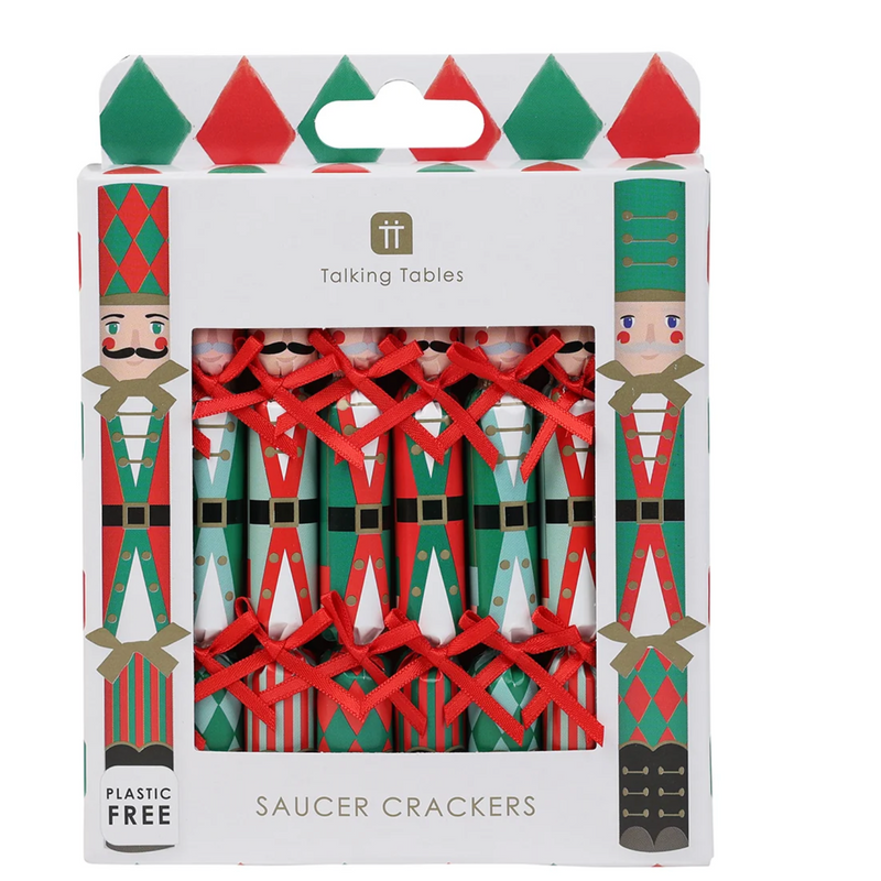 Nutcracker Christmas Saucer Crackers