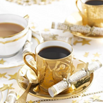 Gold Christmas Saucer Crackers