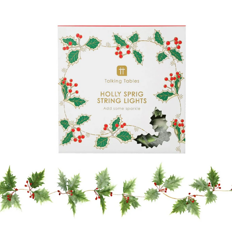 Holly Christmas LED String Light
