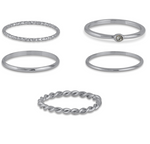 Athena Set of Delicate Rings