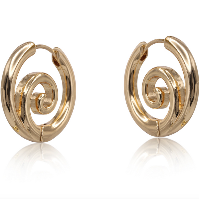 Minas Scribble Hoop Earrings