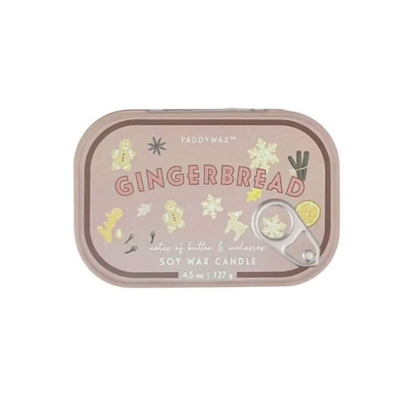 Bistro Gingerbread Tin Candle