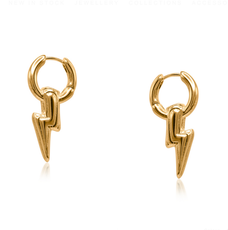 Symbols Of Power Thunderbolt Petite Earrings