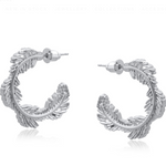 Cerenity Matte Sacred Leaf Petite Earrings