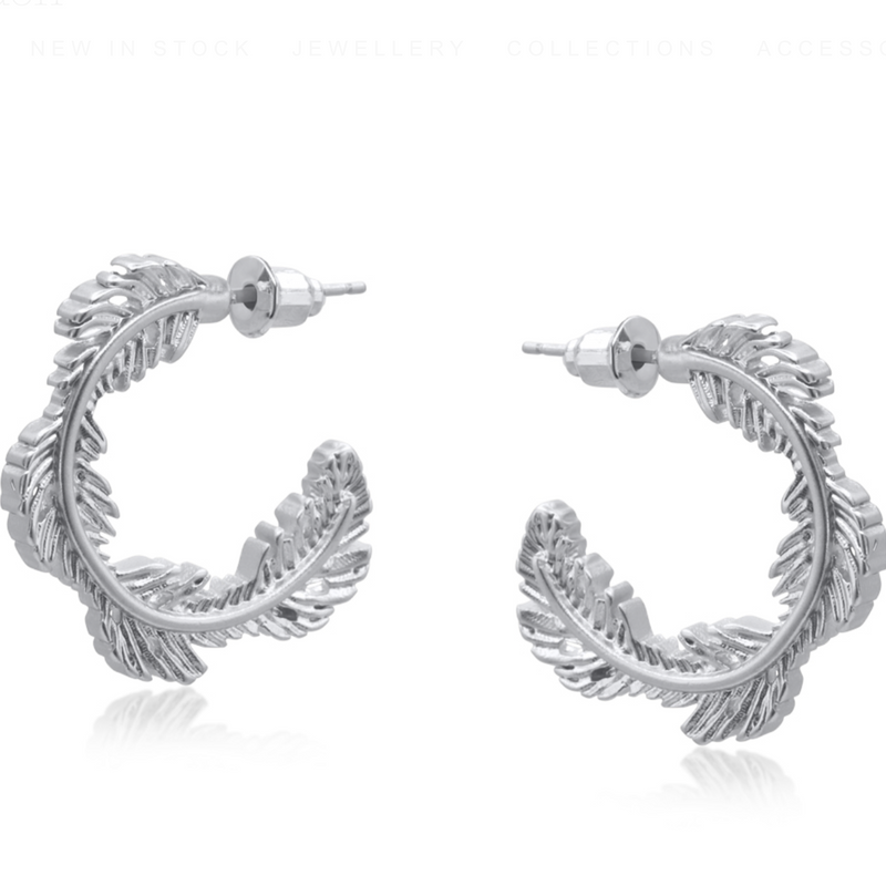 Cerenity Matte Sacred Leaf Petite Earrings